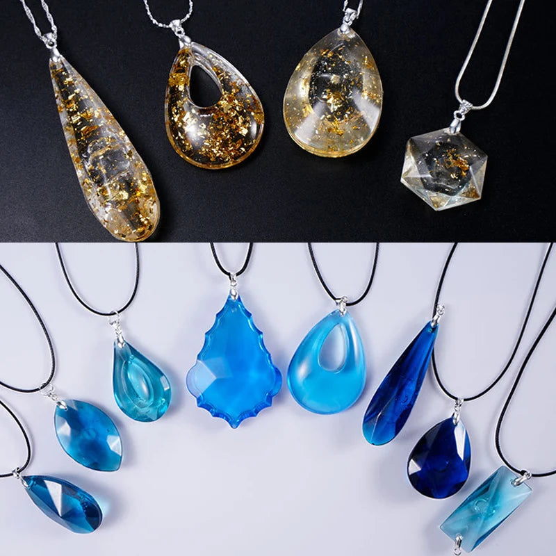 1PC 3D Pendant DIY Necklace Jewelry Mold Pendants Crystal Scale Jewelry Resin Molds for Jewelry Making Tool
