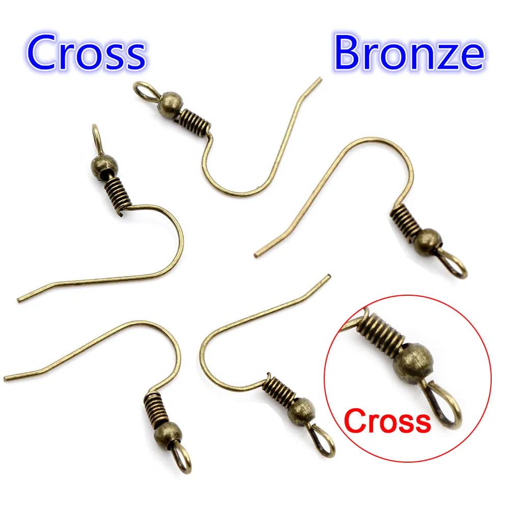 100pcs/Lot 20x17mm DIY Earring Findings Earrings Clasps Hooks Fittings DIY Jewelry Making Accessories Iron Hook Earwire Jewelry
