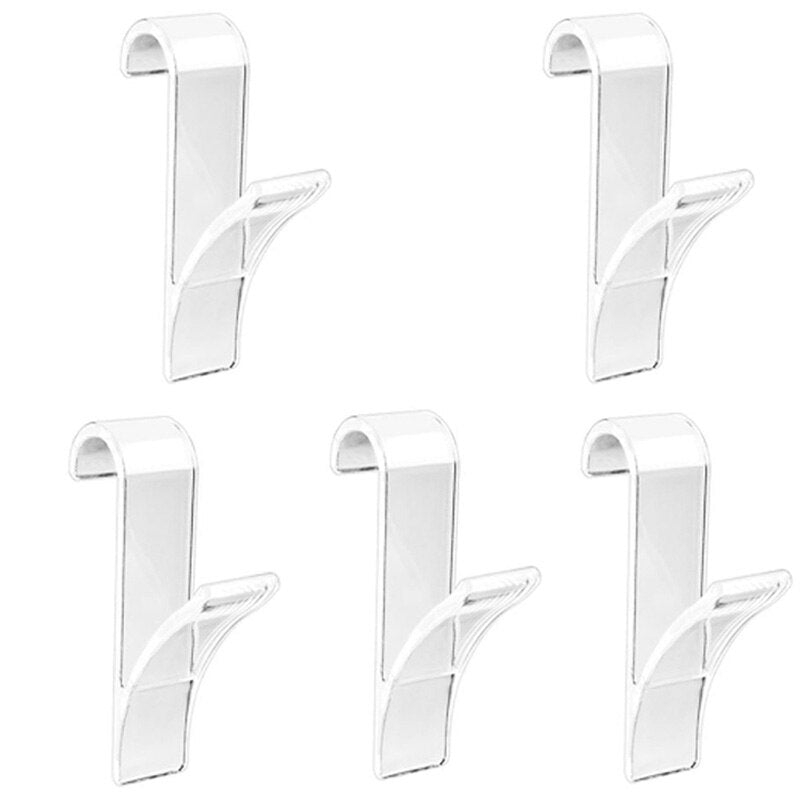 Kitchen Bathroom Hanger Clips Storage Racks White Clear Hanger Heated Towel Radi