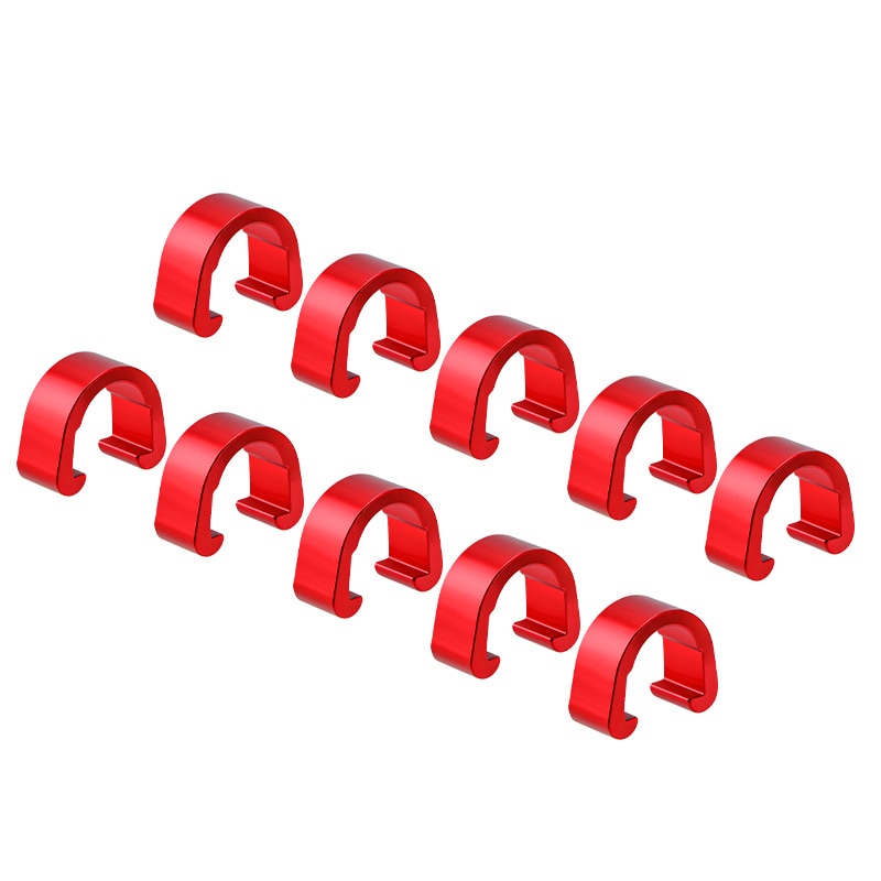 MUQZI 10Pcs MTB Bike Bicycle Frame U Buckle for Brake Cable Housing Hose Tube Shifter Cable Guides Button Fixed Tubing Clips