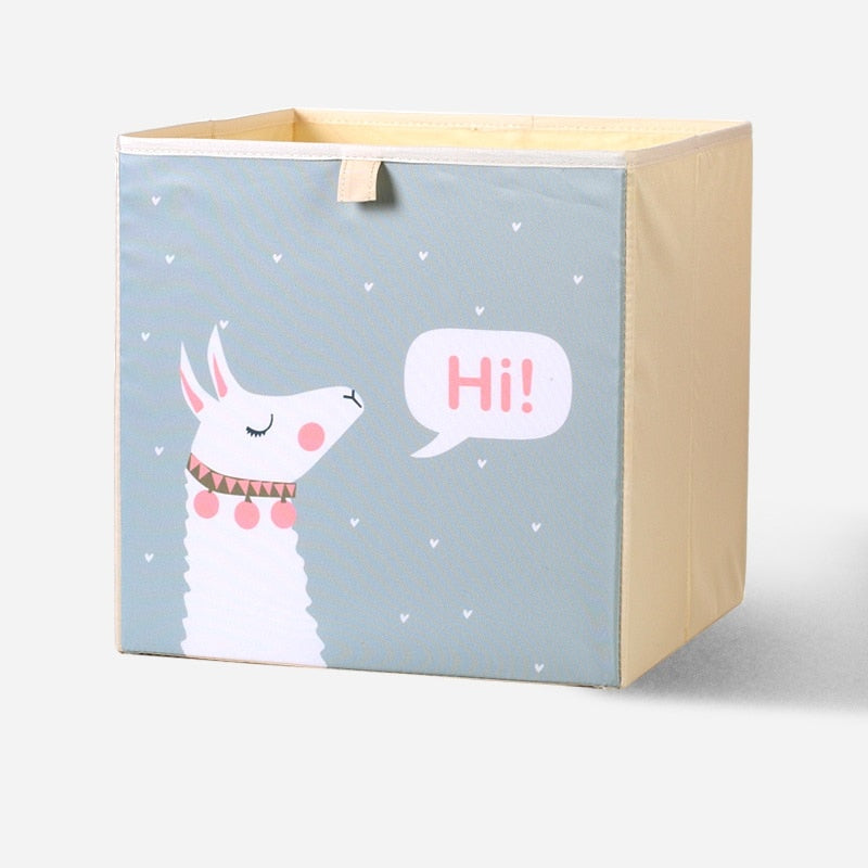 2020 Cartoon Toy Storage Box Folding Storage Bins Wardrobe Drawer Organizer Clothes Storage Basket Kids Toys Organizer