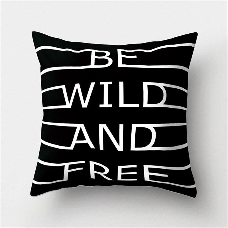 45x45cm Black White Geometric Cushion Cover Car Pillowcase Sofa Cushions Decorative Pillowcover Home Decor Pillow Cases