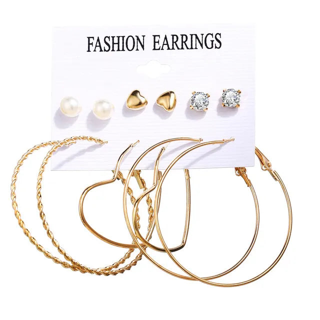 17KM Vintage Tassel Acrylic Earrings for Women Bohemian Earrings Set Big Dangle Drop Earring 2020 Brincos Female Jewelry