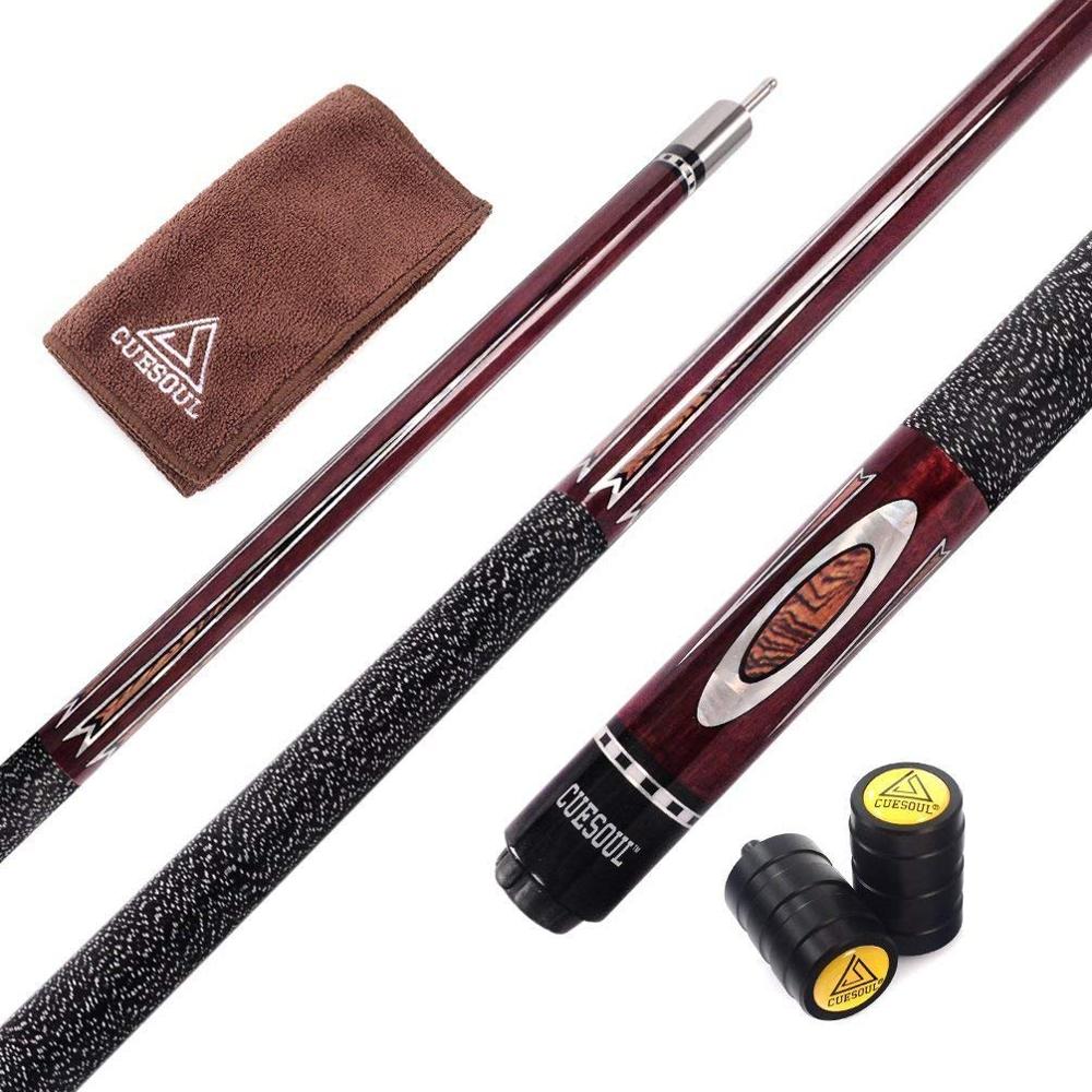 CUESOUL Professional Pool Cue Stick With 13mm Cue Tip With Cue Clean Towel and Cue Jointed Protector