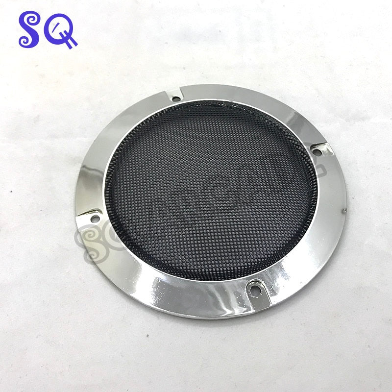 2pcs/Lot 4 Inch Silver Dynamic loudSpeaker Protective Grille Circle and Protective Black Iron Mesh DIY Decorative Arcade Cabinet