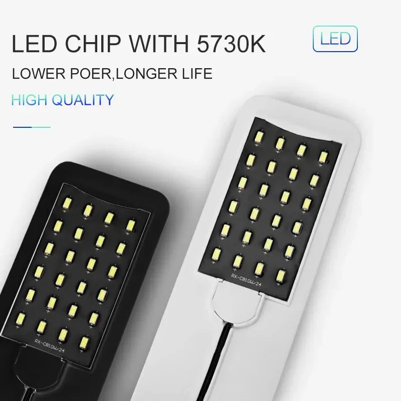 Super Slim LED Aquarium Light Lighting Plants Grow Light 5w/10w/15w Aquatic Plant Lighting Waterproof Clip-On Lamp for Fish Tank