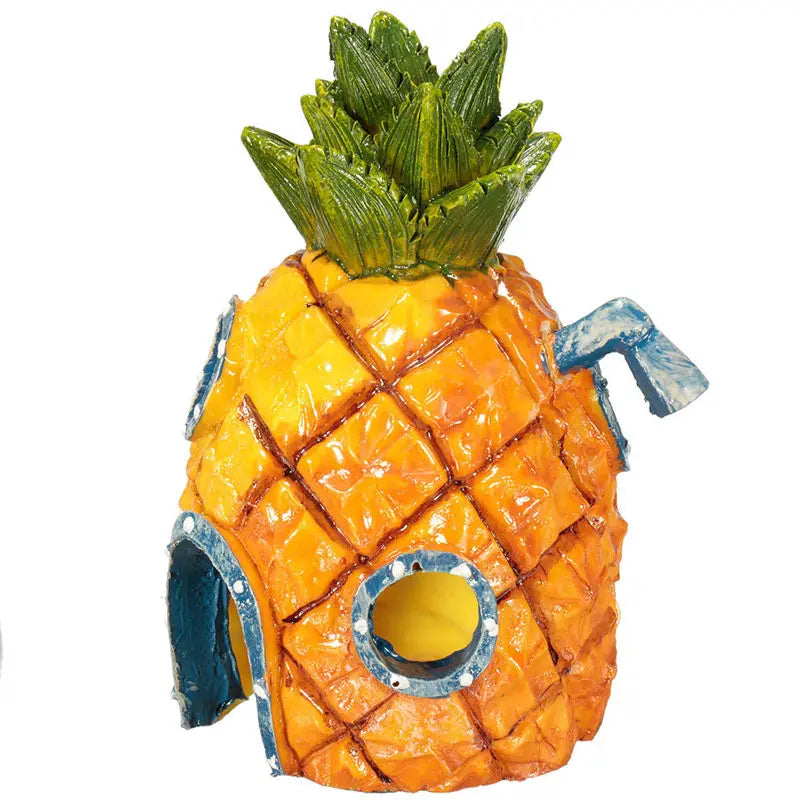 Aquarium Decoration Landscape Vivid Cute Pineapple Simulations Decoration for Aquarium Fish Tank Underwater Decoration
