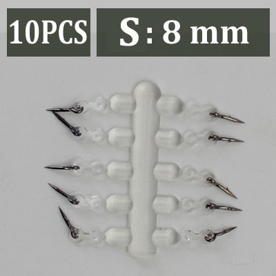 Metal Bait Spike Carp Fishing Accessories Bait Sting Boilies Pin With Clear Rubber Corn Ronnie Hair Rig Carp Feeder Tackle