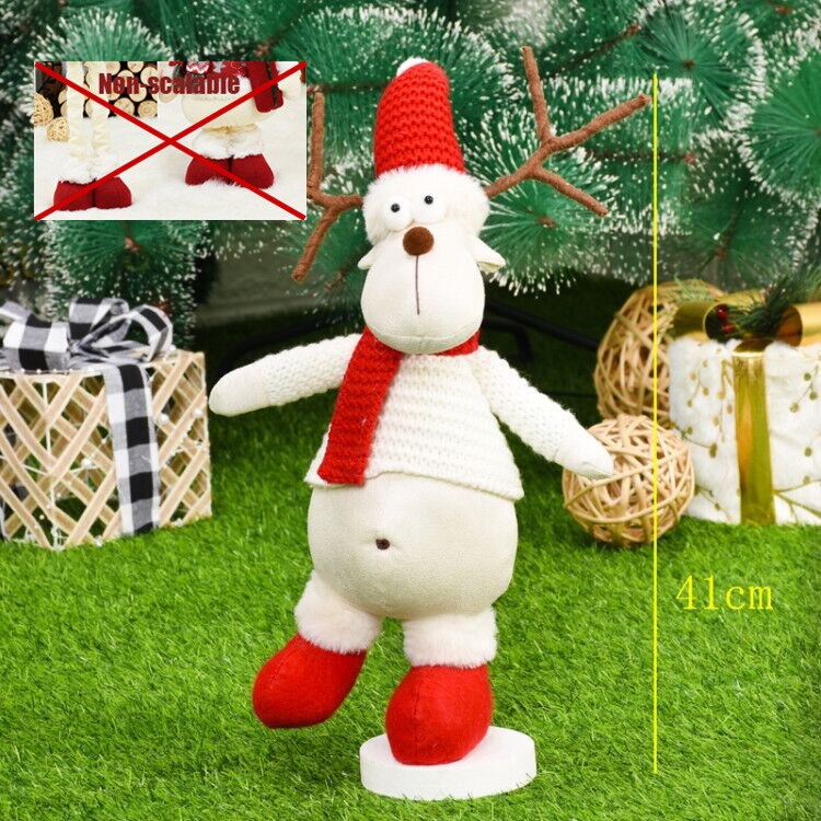 Santa Claus Snowman Alpaca Elk Christmas Decorations for Home New Year Christmas Doll Home Figures Ornaments Merry Christmas