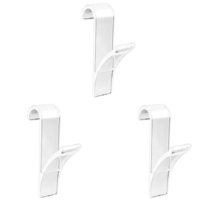 Kitchen Bathroom Hanger Clips Storage Racks White Clear Hanger Heated Towel Radi