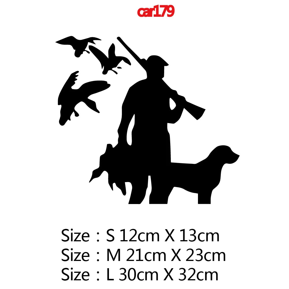 Hunter Car Stickers Hunting Adventure Decal for Auto Body Cars Head Engine Cover Windows Decoration Wrap Vinyl