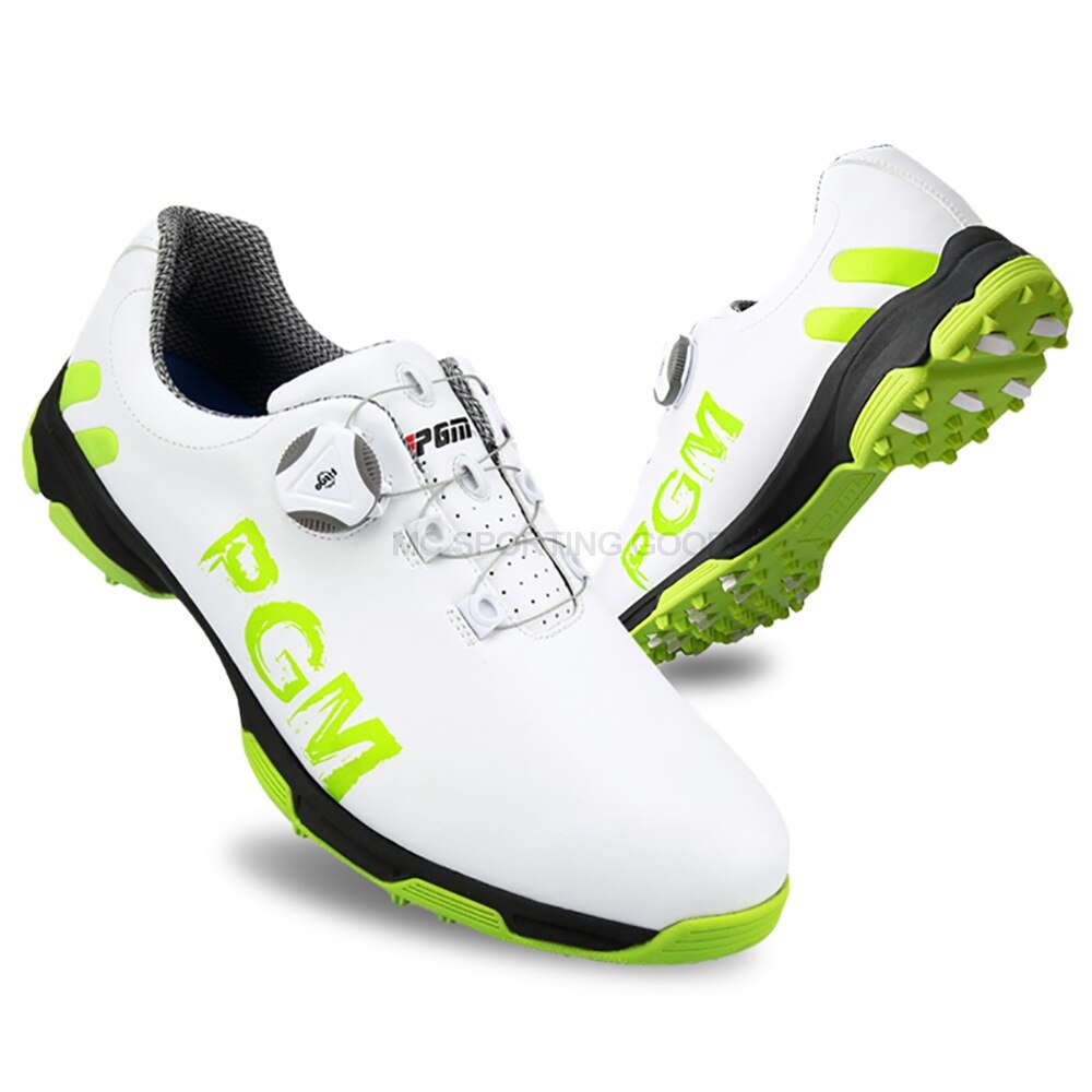 PGM Golf Shoes Men's Shoes Sports Waterproof Anti Slip for Golfer New Patented Rotate Buckle Shoelace Multi Colors Soft Shoe