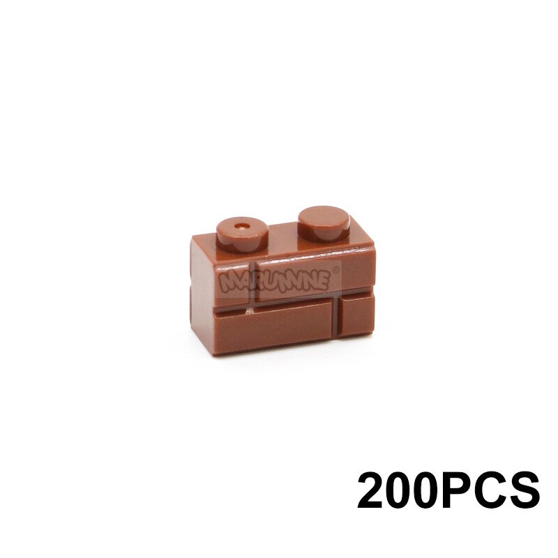 MARUMINE 150PCS 1x3 Wall Bricks Cube Idea Part House Build Block Parts 3622 Compatible Accessories DIY Assembly MOC Street View