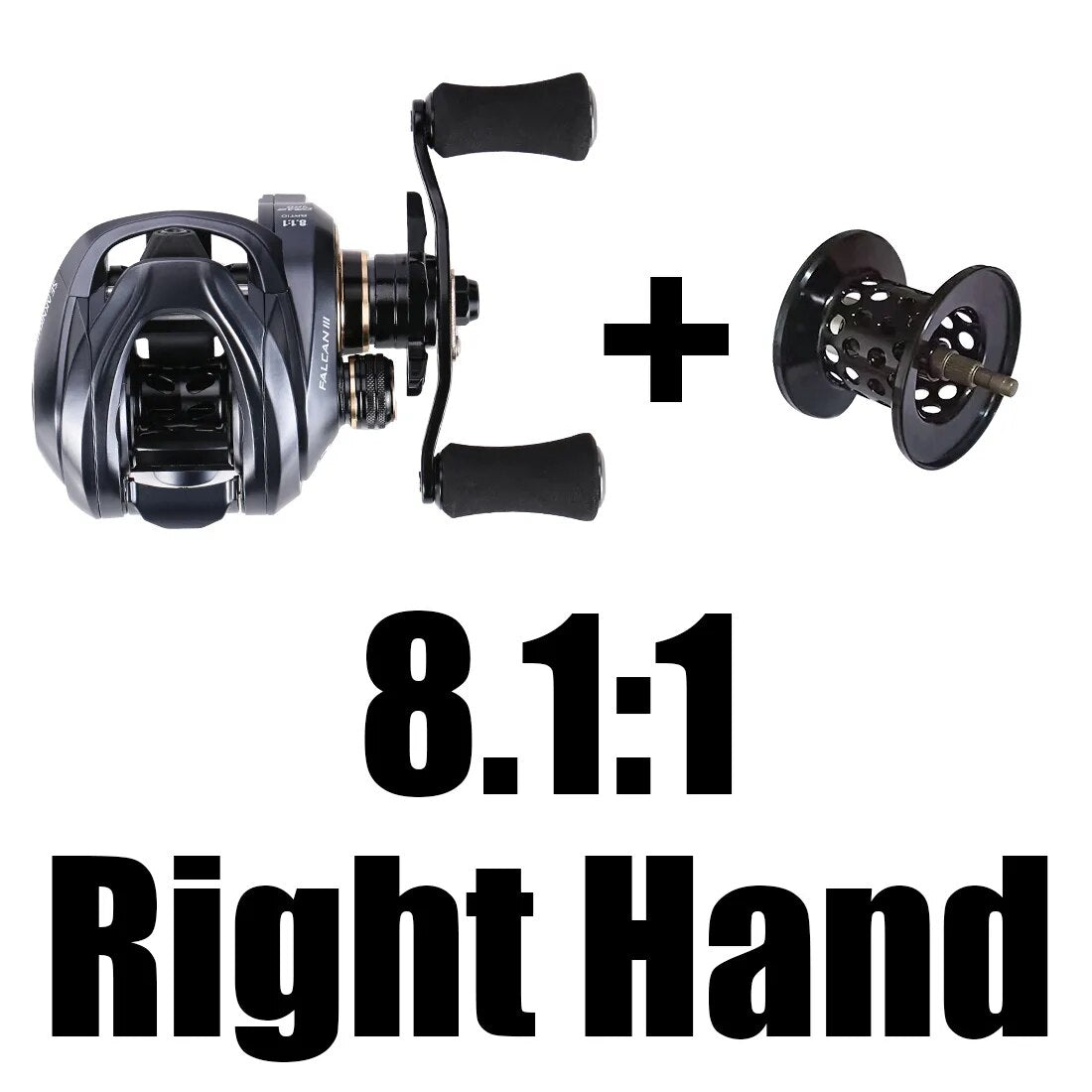 SeaKnight Brand FALCAN III Series Baitcasting Reel 7.3:1 8.1:1 Ultra-Light 180g MAX Drag Power 15LB Long Casting Fishing Reel