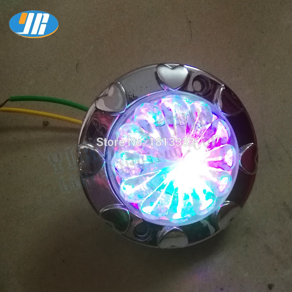 10pcs Kiddie Rides Game Car Parts Chrome Edge 12V LED Lamp RGB Lights Amusement Park Arcade Swing Machine DIY Decoration