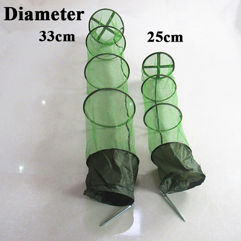 Fishing Net Folding Telescoping Quick-Drying Nylon Mesh Fishing Basket Dip Nets Fyke Net Shrimp Cage Outdoor Fishing Tackle Gear