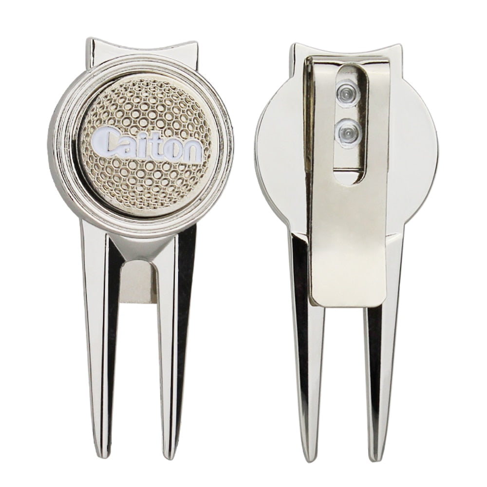 1 Pcs Golf Repair Tool Golf Divot Repair Tool Magnet With Golf Marker Key Chain Liner Clip Drop Shiping