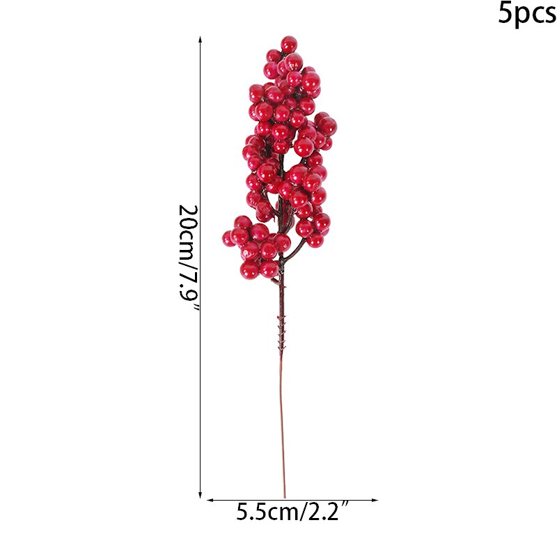 18cm Artificial Pine Branch Ornament Christmas Decoration Christmas Decorative Flower Xmas Decor Christmas Tree Accessories