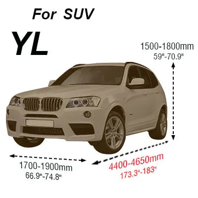 Buildreamen2 Universal Car Cover Sunshade Rain Snow Dust Frost Resistant Car-Cover UV-Anti Sun Dustproof