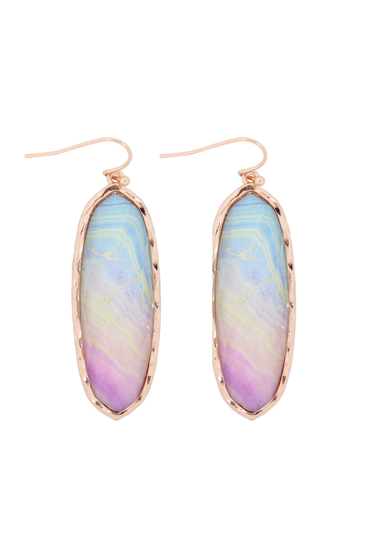Ae0341 - Printed Epoxy Earrings