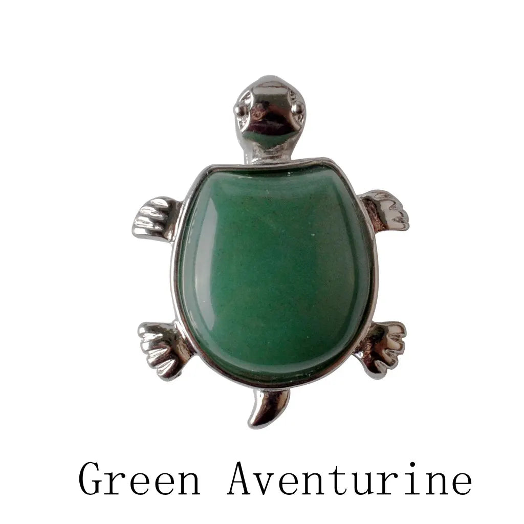 Howlite Turtle Nacklace Pendant Natural Semi Precious Stones Give for Men and Women