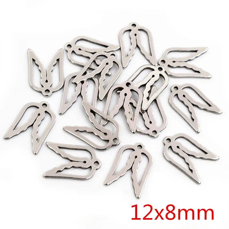 30pc/Lot 316 Stainless Steel Five-Pointed Star Cute Necklace Pendant Charms Small Cat Dolphin Fish Charms for DIY Jewelry Making