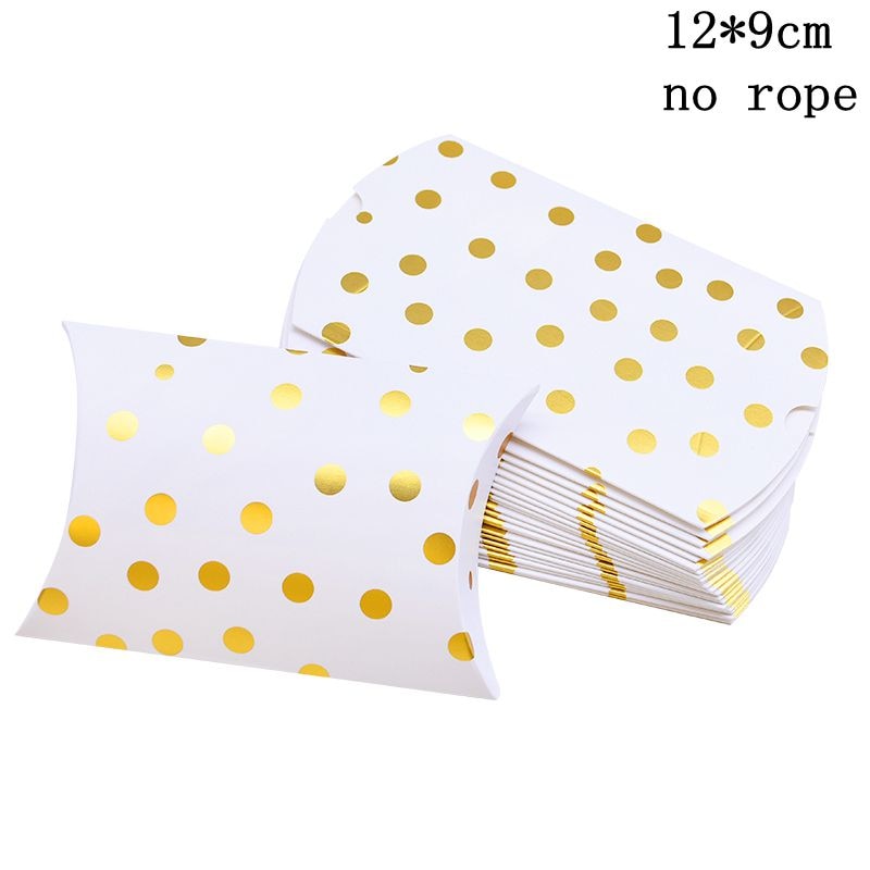 Kraft Paper Box Thank You Candy Boxes Mini Pillow Shape Wedding Favors Box for Thanksgiving Birthday Eater Party Supplies