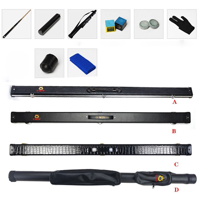 WOLFIGHTER O'Min Legend Handmade 3/4 Snooker Cue Case Set 9mm 9.5mm 10mm Tips China