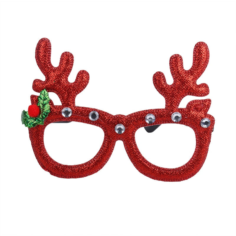 Christmas Decorations 2024 Christmas Glasses Frame Kids Santa Snowman Glasses Christmas Xmas Decor 2024 New Year Noel