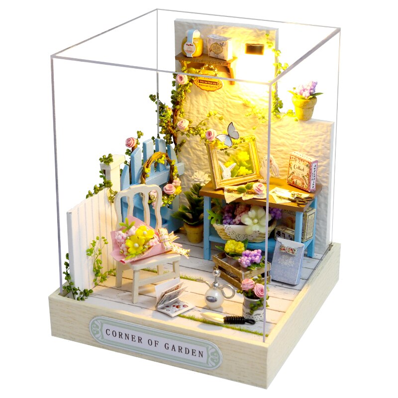 CUTEBEE Doll House Miniature DIY Dollhouse With Furnitures Wooden House Casa Diorama Toys for Children Birthday