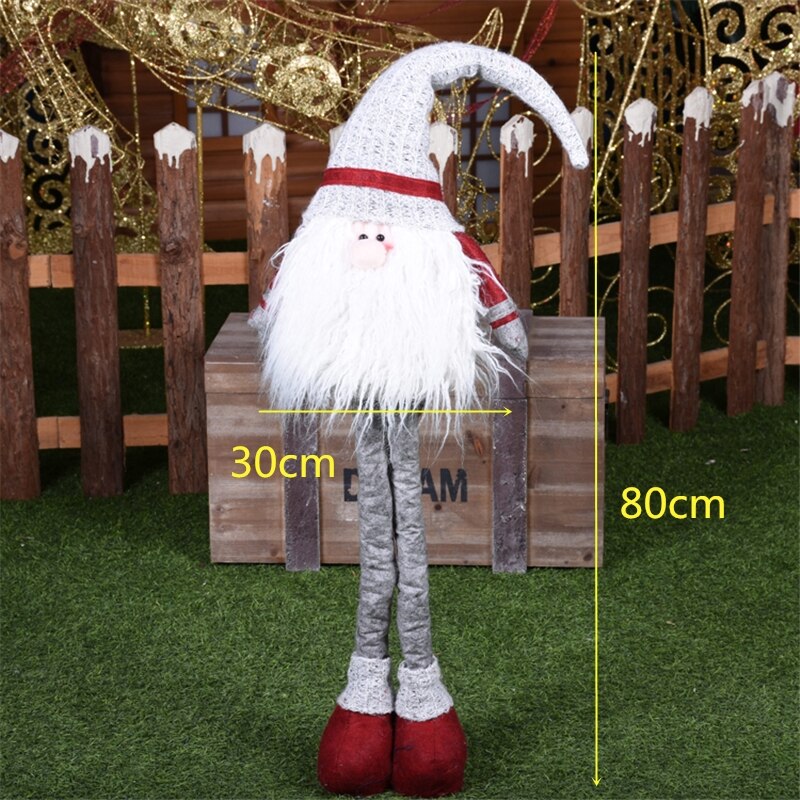 Santa Claus Snowman Alpaca Elk Christmas Decorations for Home New Year Christmas Doll Home Figures Ornaments Merry Christmas