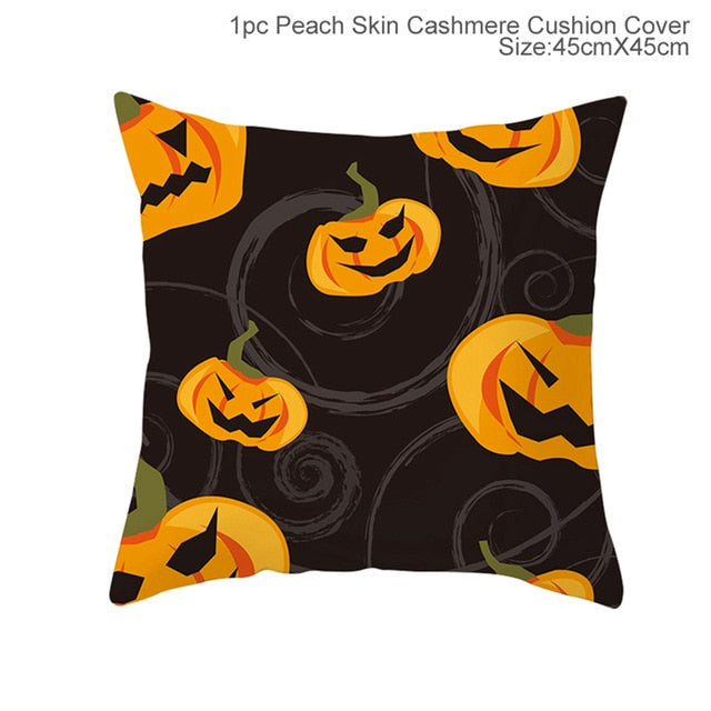 Halloween Decoration for Home Cartoon Pumpkin Bat Ghost Pillowcase Horror Halloween Party Supplies Accessories Haloween Ornament