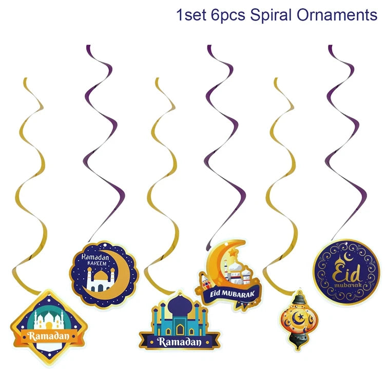Eid Mubarak Banner Balloons Ramadan Kareem Islamic Muslim Party Decor Ramadan Decoration for Home 2024 Adha Aid Mubarak