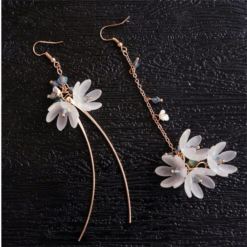 Trendy Earrings Flowers Stud Earrings for Women Vintage Creative Temperament Contracted Woman Stud Earrings Fine Jewelry