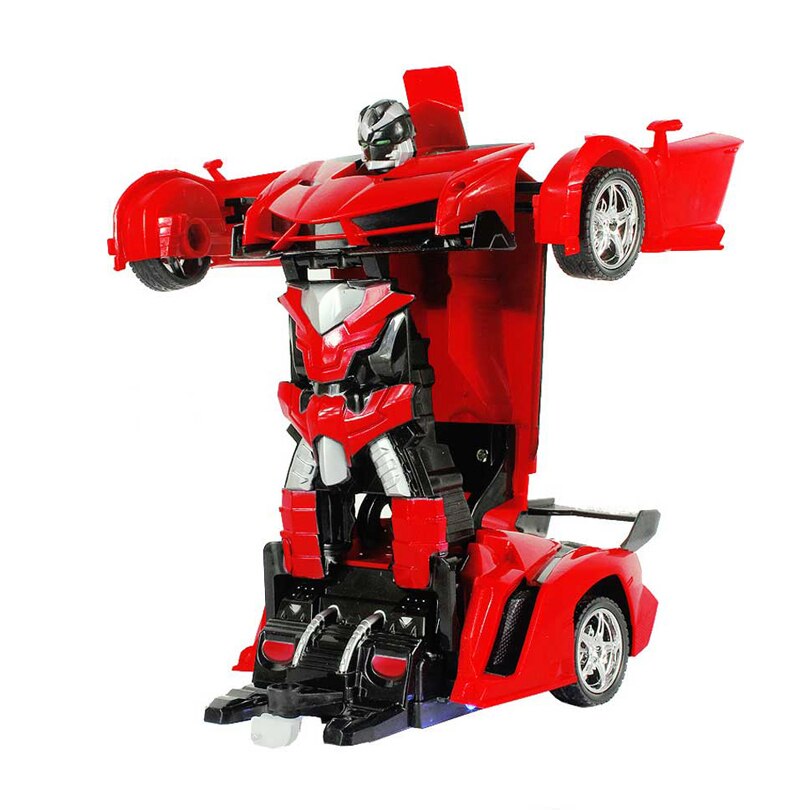 2In1 RC Car Sports Car Transformation Robots Models Remote Control Deformation Car RC Fighting Toy KidsChildren's Birthday