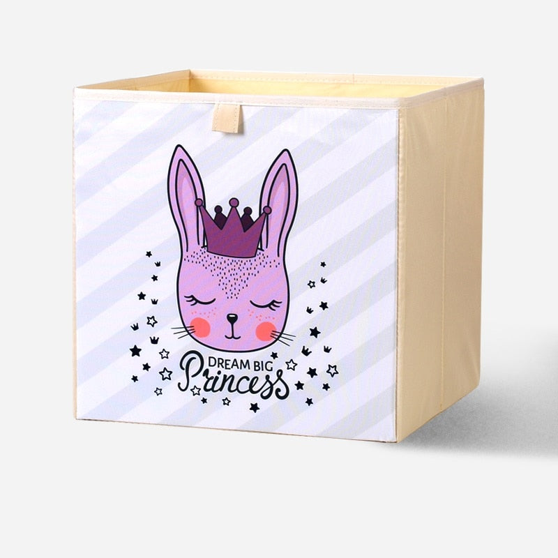 2020 Cartoon Toy Storage Box Folding Storage Bins Wardrobe Drawer Organizer Clothes Storage Basket Kids Toys Organizer