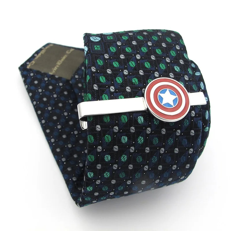 Men's Tie Clips 29 Designs Option Novel Superheroes Style Anchor Design Tie Pins