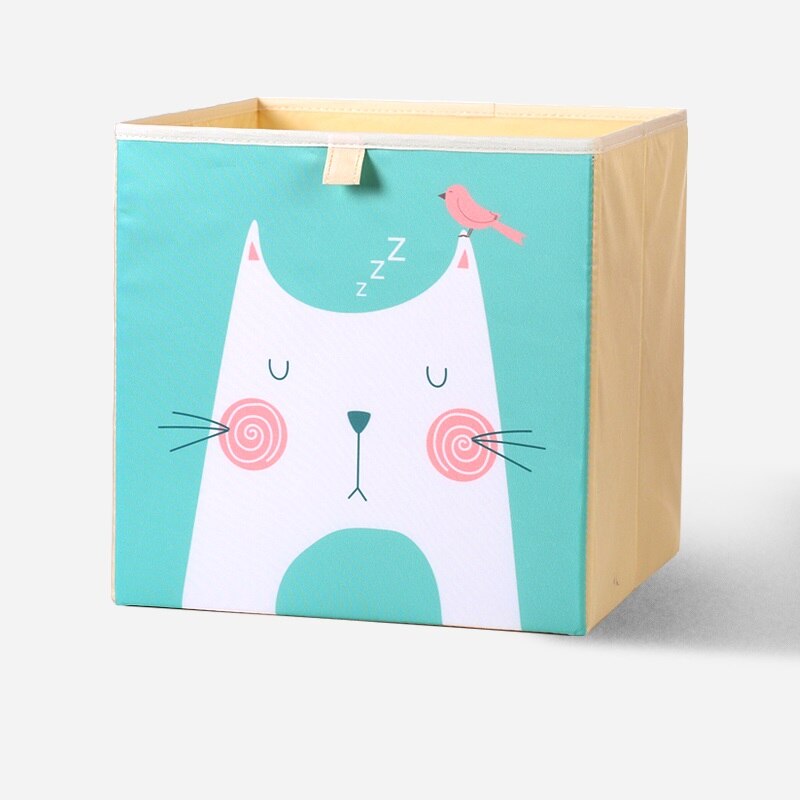 2020 Cartoon Toy Storage Box Folding Storage Bins Wardrobe Drawer Organizer Clothes Storage Basket Kids Toys Organizer