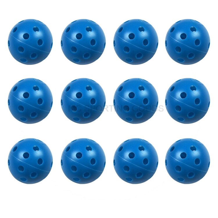 12pcs/Lot Indoor Golf Ball Golf Practice Balls Golf Light Ball Have Hole Golf Training Aids 7 Colors to Choose Drop Shipping New