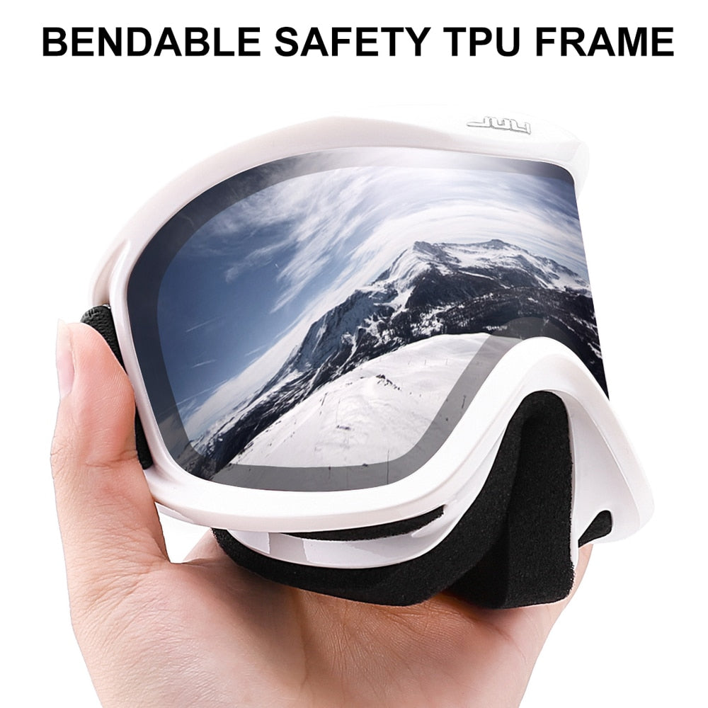 MAXJULI Brand Professional Ski Goggles Double Layers Lens Anti-Fog UV400 Ski Glasses Skiing Men Women Snow Goggles