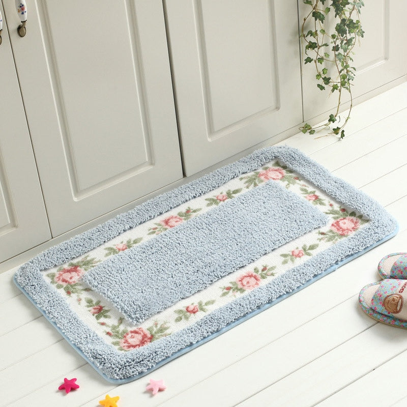 Pastoral Style Bath Mat Multi -Sizes Bathroom Kitchen Carpets Set Anti-Slip Doormat Shower Room Toilet Rugs Floor Area Decor Pad