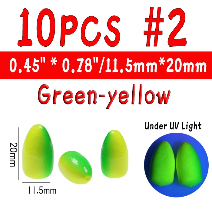 JIGEECARP 10pcs Catfish Fishing Rig Float Buoyancy Inline Bobber Float Saltwater Fishing Floats Accessories Snappers Rigs