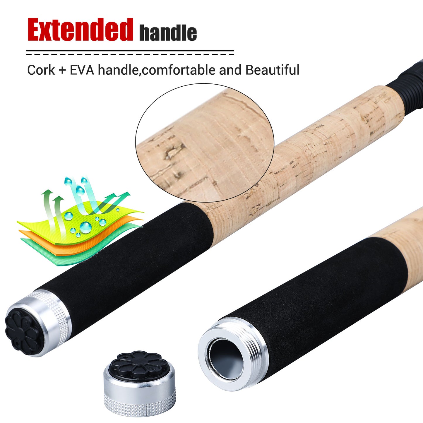 Sougayilang Feeder Fishing Rod Telescopic Spinning/6 Sections Travel Rod 3.0 3.3 3.6m Pesca Carp Feeder 60-180g Pole Fish Tackle