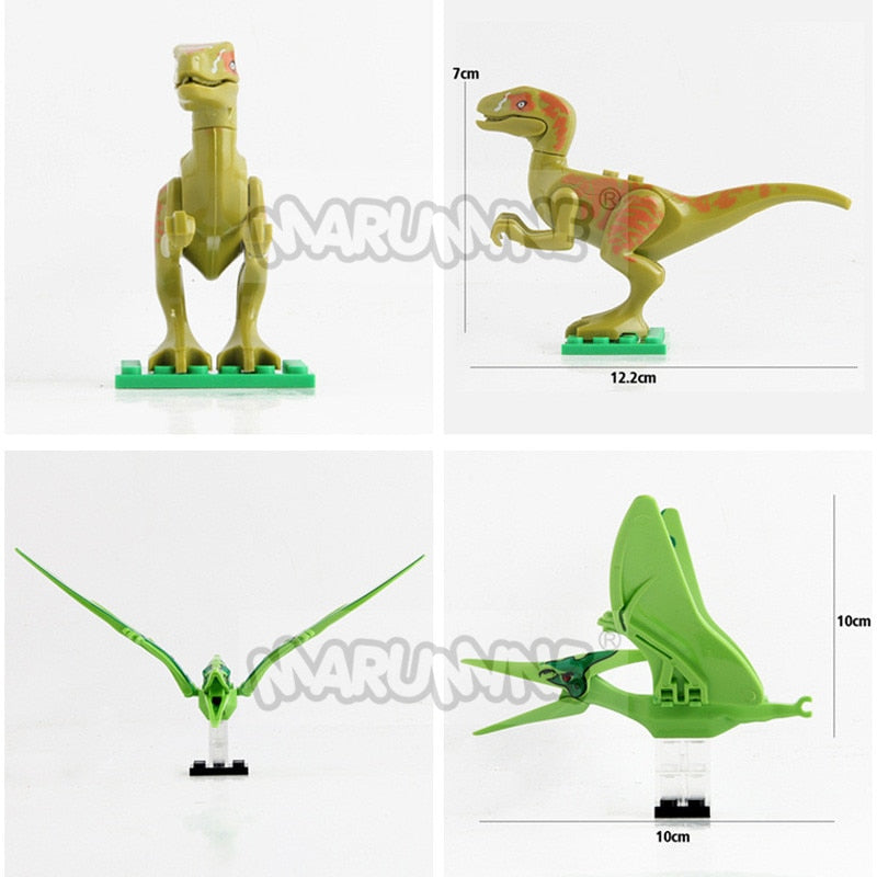 MARUMINE Dinosaur Building Block Model Brick Parts Set Classic 77001 Jurassic World Animal Building Accessories MOC Toys