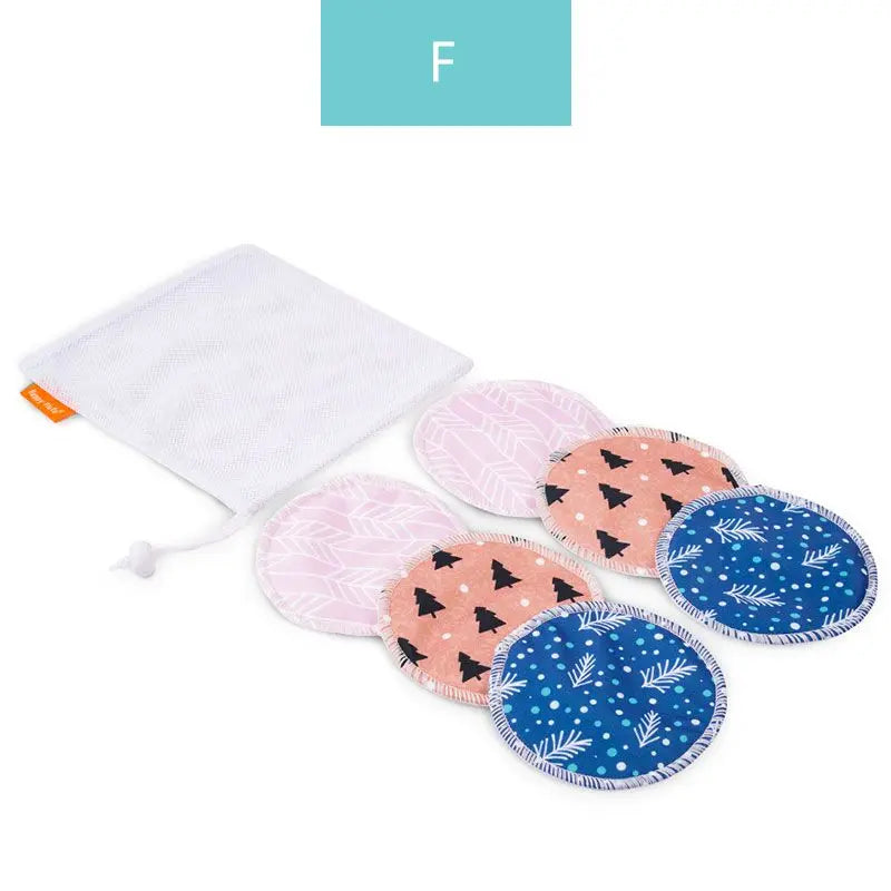 HappyFlute Super Absorbency Bamboo Nursing Pads Mum Use With Laundry Bag Waterproof Washable Feeding Pad Reusable Breast Pads