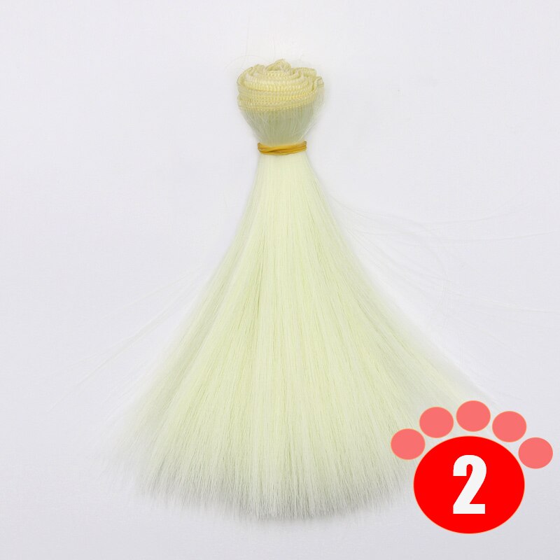 Msiredoll Bjd Wig 15*100CM or 20*100CM or 25*100CM Doll Hair for 1/3 1/4 1/6 Straight Hair Doll Hair Bjd Wig Diy
