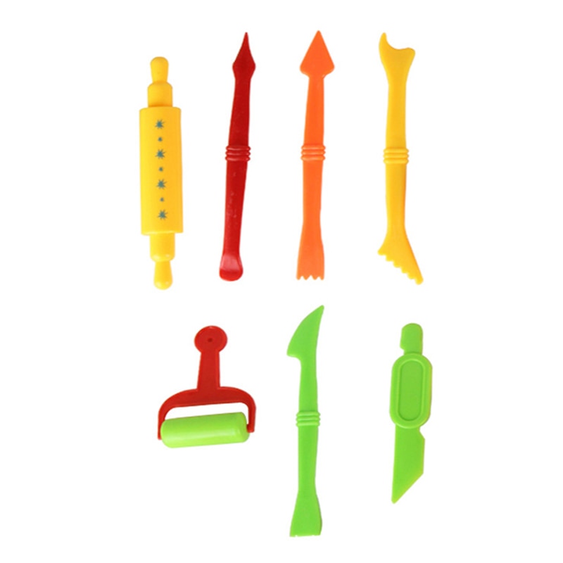 26PCS DIY Slime Plasticine Mold Modeling Clay Kit Slime Plastic Play Dough Tools Set Cutters Moulds Toy for Children Kid
