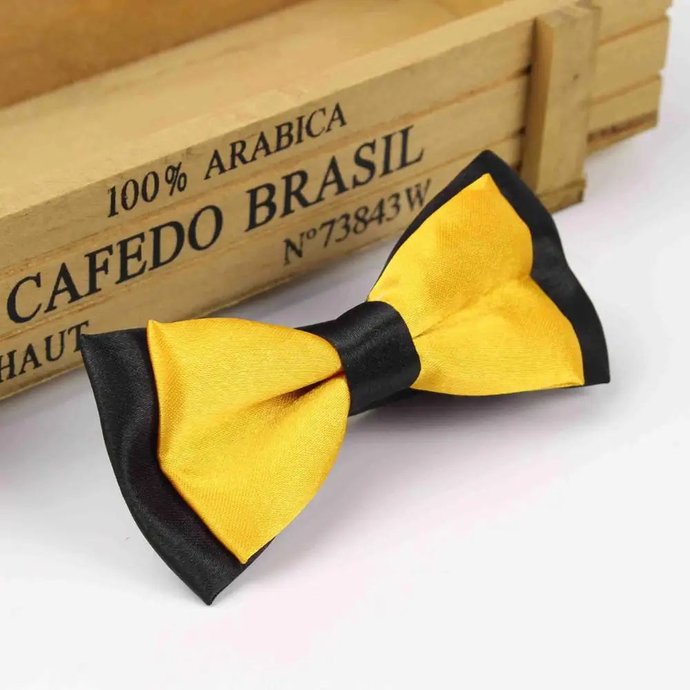 Classic Kid Suit Neckwear Baby Boy's Girls Fashion Solid Color Adjustable BowtiE Chlidren Two Tone Pet Dog Cat Bow Tie