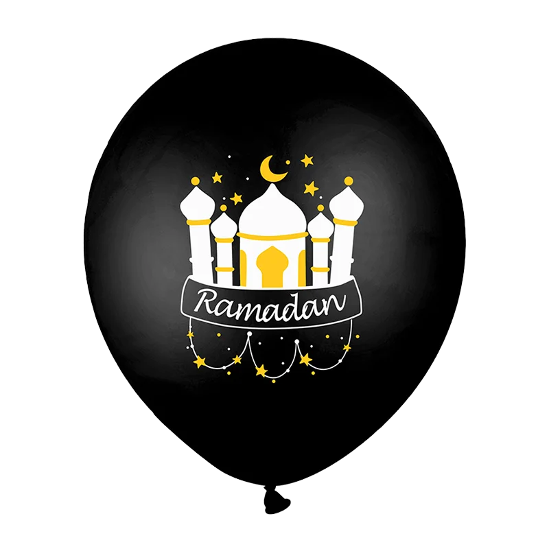 10Pcs Eid Mubarak Latex Balloon Ramadan Kareem Decoration Air Globos Ramadan Mubarak Muslim Islamic Festival Party Supplies 2024