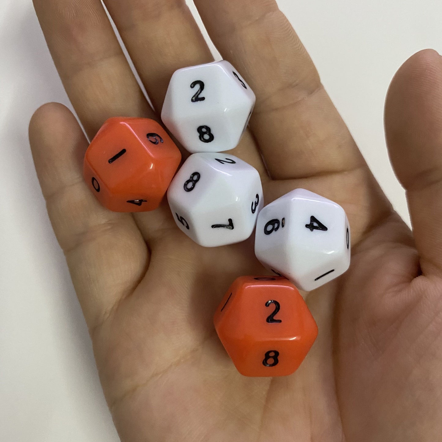 10 Pcs D10 Dice 0-9 Numbers for Funny Party Club Pub Board RPG Playing Game Math Teaching Accessory Early Education Toy 16.5mm